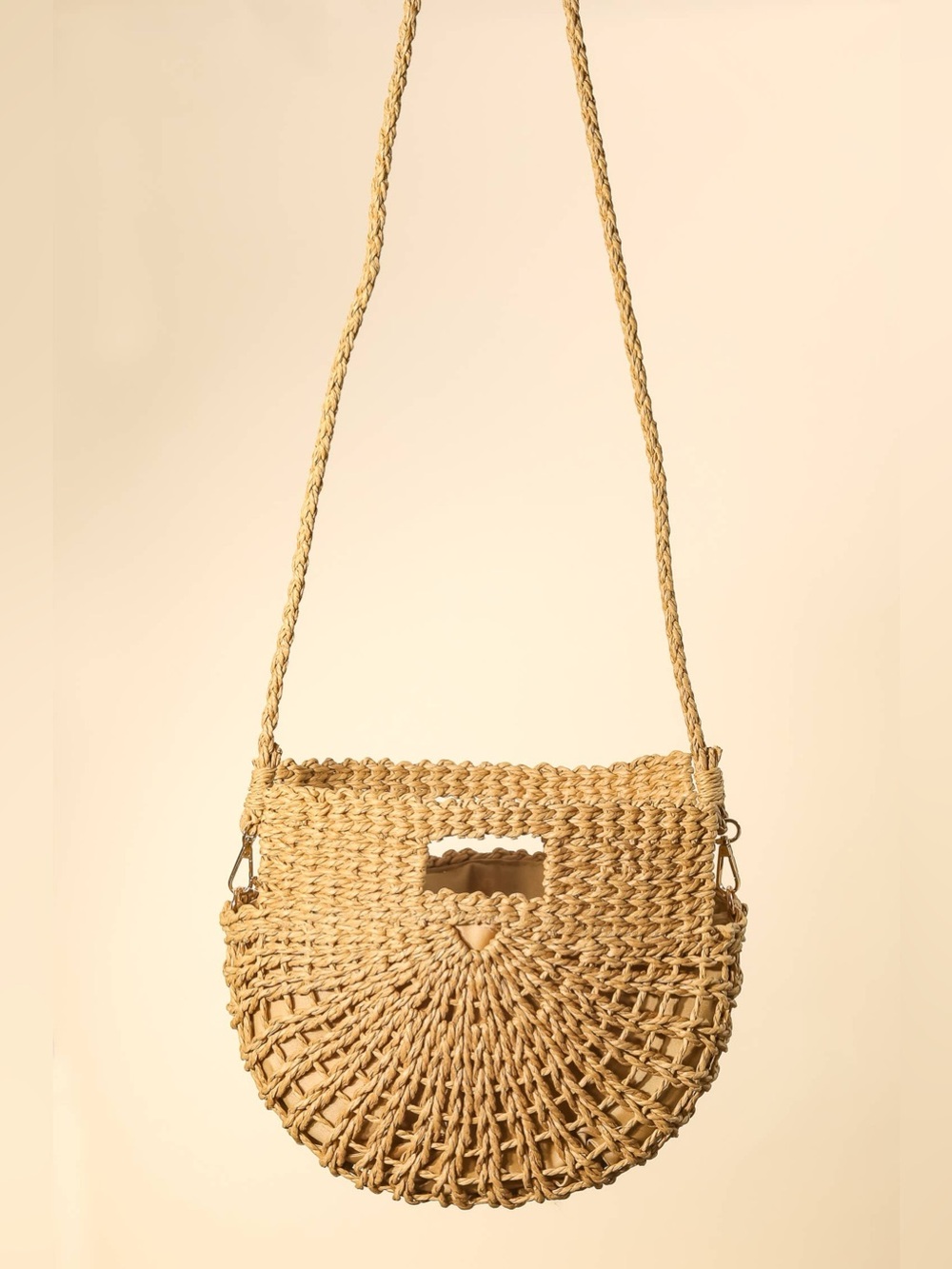 3AM Forever Woven Straw Crossbody Bag | Tan | NWOT